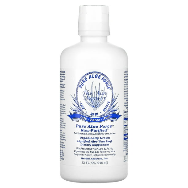 Pure Aloe Force, Liquified Aloe Vera Leaf, 32 fl oz (946 ml), Herbal