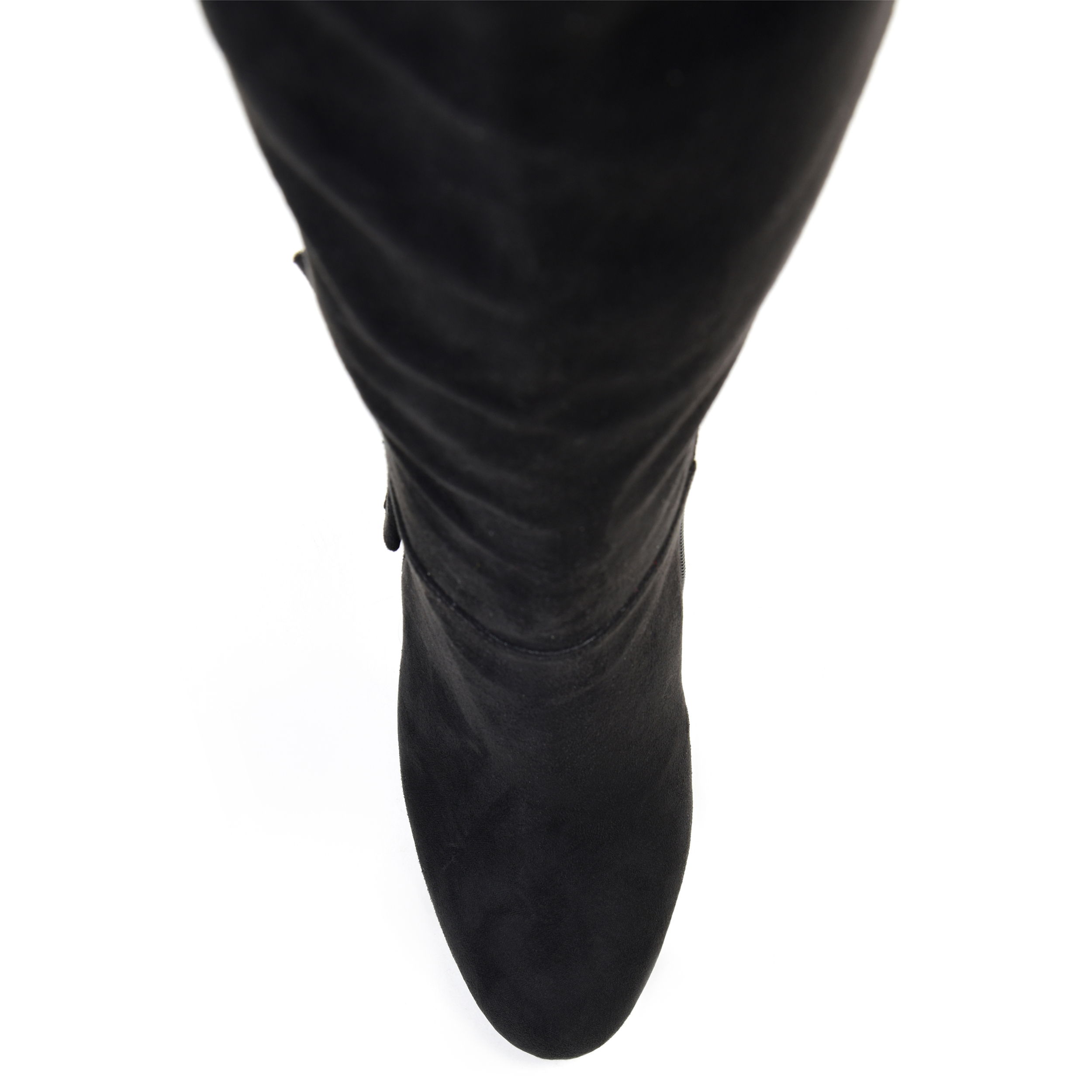 Womens Extra Wide Calf Knee-high Ruffle Boot