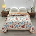 thumbnail image 4 of Rvasteizo Bedroom Decor, Cool Blanket Cool Quilt for Bedroom During Summer Travel Heat Dissipating Quilt Skin Friendly Washed Cotton 150x200cm, 4 of 5