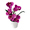 Rose Red, variant on Mosiee Lifelike Miniature Potted Butterfly Orchid Plant - No Maintenance, 7 Colors Rose Red