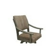thumbnail image 3 of Casa 30" Solid Wood Bar Stool - Watusi Madder Red Fabric - Asian Gray Wood, 3 of 3