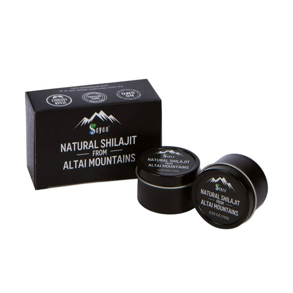 Sayan Pure Authentic Altai Shilajit Resin, Immune Support Supplement (30 GM)