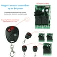 thumbnail image 2 of Module Récepteur Sans Fil 433Mhz DC 2CH Universal 10A Relais Télécommande Switch et 2 Pcs 2 Touches RF 433 Télécommandes Puce 1527 Domotique Intelligente, 2 of 7
