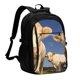 thumbnail image 1 of Easygdp Cows Cattles Mochila para Laptop de Viaje con Puerto USB, Mochila para Laptop con Puerto de Carga USB para Mujeres y Hombres, 1 of 7