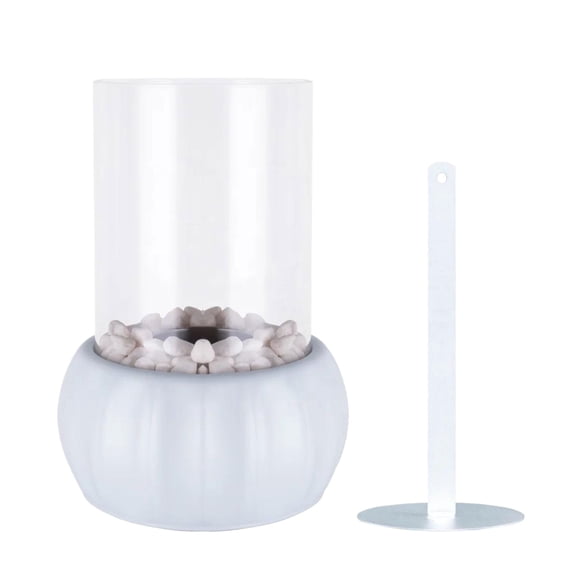 Advancent Base de acero ligera moderada de la chimenea del etanol del gel para la decoración interior y exterior segura carpas Blanco