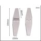 thumbnail image 5 of RO 2 uds., cuchillas para cabezal de cortacésped, cuchillas eléctricas para cortacésped, cortacésped de acero, accesorios para cabezal de corte de cuerda Sincero Electrónica, 5 of 5