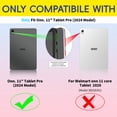 thumbnail image 2 of FIEWESEY For Walmart Onn 11 inch Tablet Pro 2024 Model Case/Onn 11 inch Tablet Pro(100146660) Soft Silicone Case Kids Friendly with Shoulder Strap Stand for Walmart Onn 11" Tablet Pro 2024 - Black, 2 of 8