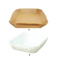 thumbnail image 4 of Kearding Bandejas de cocina Airfryer de 100 Uds., revestimientos de papel a prueba de aceite, accesorios de cocina antiadherentes, herramientas Herramientas y accesorios para hornear Marrón, 4 of 6