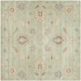 thumbnail image 6 of SAFAVIEH Wyndham Bernica Floral Wool Area Rug, Light Green, 7' x 7' Square, 6 of 9
