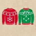thumbnail image 3 of Linum Home Textiles Christmas Sweaters Embroidered Luxury 100% Turkish Cotton Hand Towels (Set of 2), 3 of 3