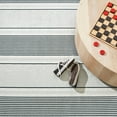 thumbnail image 6 of Dash & Albert Gunner Stripe Machine Washable Rug, 8' x 10', Grey, 6 of 7