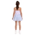 thumbnail image 6 of Stitch Girls Sleeveless Allover Print Tulle Romper, Sizes 4-12, 6 of 8