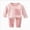 T391-Pink, variant on Girls Boys Long Sleeved And Long Legged Casual Home Set Comfortable Soft Stylish Plaid Print Back-To-School Pajamas & Dailywear Set 1T 2T 3T 4T 5T 6T Set 18-24 Months 9-12 Months