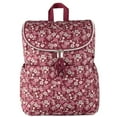 thumbnail image 2 of Baby Essentials 2 Piece Baby Diaper Backpack with Stroller Straps and Matching Changing Pad in Burgundy Floral, 2 of 10