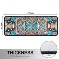 thumbnail image 5 of Kitchen Rugs Sets Of 2,Multicolor Ethnic Paisley Pattern Anti Fatigue Kitchen Mat Rugs Non Slip Washable,Decorative Kitchen Floor Mats for Kitchen,Sink,Laundry,17"x47"+17"x47", 5 of 5