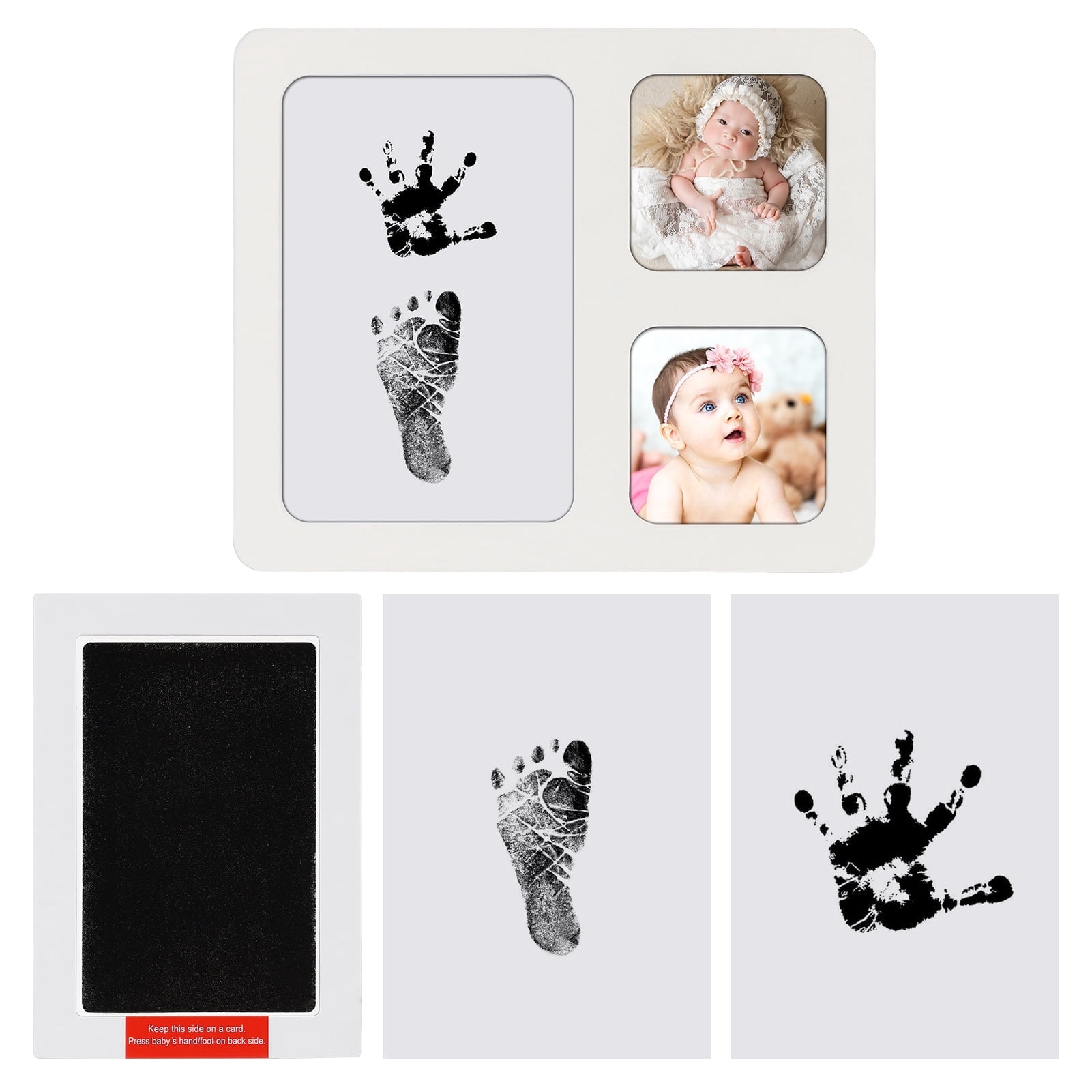 KeaBabies Baby Hand And Footprint Kit - Newborn Keepsake Frame With Air-Dry Clay