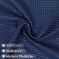 thumbnail image 7 of Waterproof Curtains for Bathroom, Waffle Weave Rod Pocket Kitchen Short Curtain Cafe Curtains for Bathroom Beroom Living Room (Navy,30" x 30", One Panel), 7 of 7