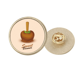 thumbnail image 1 of Broche de oro metálico circular Brown Verde Chocolate 2.7 cm Unbranded, 1 of 3