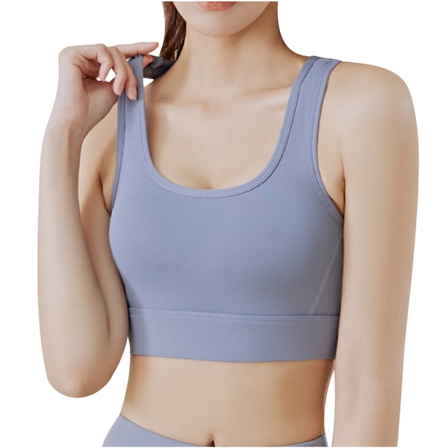 Timegard Sports Bras for Women High Support Racerback Breathable Comfort Wireless Athletic Yoga Bras