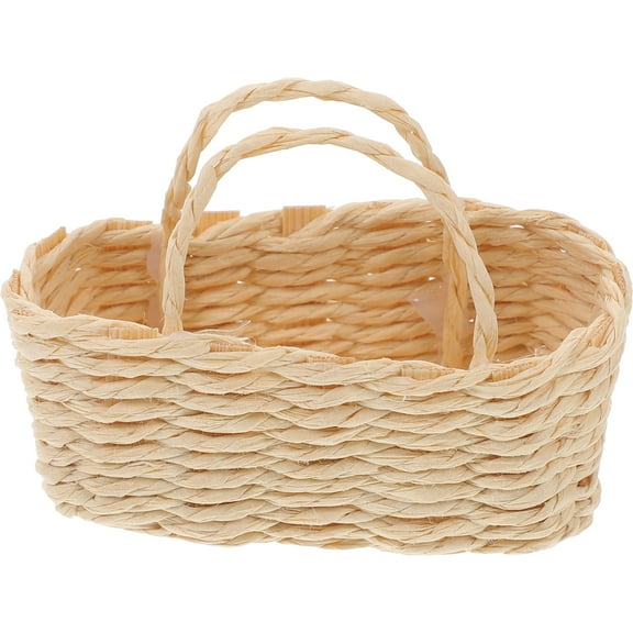 Mini House Adornments Decorative Miniature Basket Model Toy Bin Storage Containers Bins Child