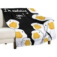thumbnail image 3 of Funny Duck Blanket Duck Gifts for Kids Boys Girls Cute Duck Throw Blanket Warm Soft Comfort Flannel Blanket for Couch Sofa Bed 50"x60", 3 of 6