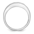 thumbnail image 2 of 14K White Gold Ring Band Wedding Diamond Round Men's, 2 of 7