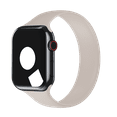 thumbnail image 4 of Open Box Apple Watch Silicone Solo Loop 44mm 45mm 46mm 49mm Series 3 4 5 6 7 8 SE Size: 9 Starlight, 4 of 8