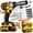 Machine with advanced battery * 2+multiple accesso, variant on DGB Heavy Duty 21V High Torque Cordless Impact Wrench 1/2" Drive Power Tool with Brushless Motor, Dual Batteries and Accessory Kit for Construction & Industrial Use