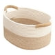 thumbnail image 2 of Cesta tejida de cuerda de tela para organizar juguetes, cesta decorativa suave con asas 38 cm x 29 cm x 19 cm, 2 of 9