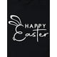 thumbnail image 3 of Playera Deportiva Manga Corta Mujer Dry-FitHappy Easter Cute Rabbit Ears Print Round Neck T-Shirt, Women's Fashion Sports Loose Trendy Short Sleeve T-Shirt, 2024 Spring Summer New TopFather's Day, M, 3 of 8