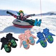 thumbnail image 3 of Manoplas Para Niños Guantes Impermeables A Prueba De Viento De Invierno Guantes Antideslizantes Guantes De Esquí Gruesos Con Forro Polar Guantes De Ciclismo Regalos Para Niños Niñas Scienceny AP008122-01, 3 of 6