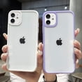 thumbnail image 2 of Funda de teléfono transparente a prueba de golpes con parachoques colorido para iPhone 14 13 12 Mini 11 Pro Max XR X XS 8 7 Plus SE 2022, funda trasera transparente Tan Jianjun unisex, 2 of 2