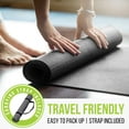 thumbnail image 4 of Nicole Miller Yoga Workout Mat, 4MM Thick Yoga Exercise Mat for Home Gym (4MM, Black), 4 of 7