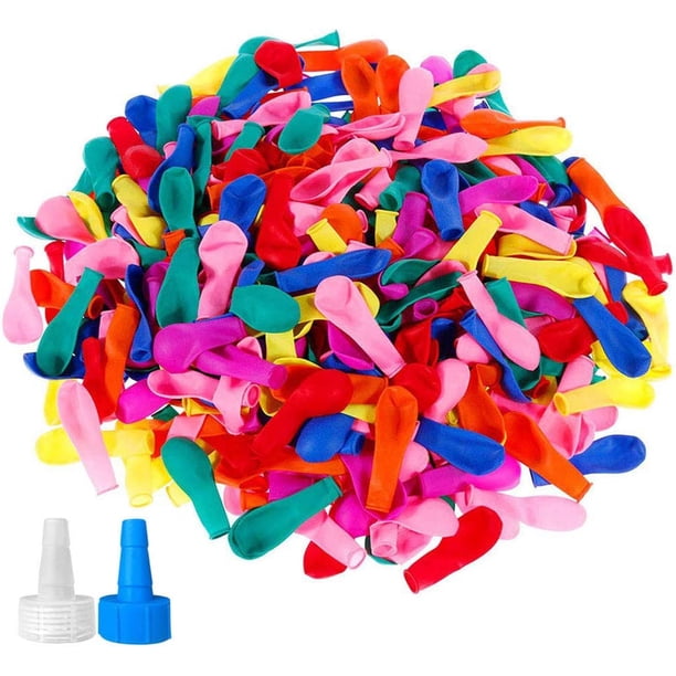 Paquete de 500 globos de agua con kits de recarga rápida, globos de bomba de agua de látex ecológicos para niños y adultos Juegos de lucha de agua - Piscina Fiesta al aire libre Verano Splash Diversió JFHHH pequeña