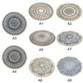 thumbnail image 4 of WBQ Bohemian Mandala Handwoven Round Area Rug, 90cm, Machine Washable, Non-slip, 4 of 5