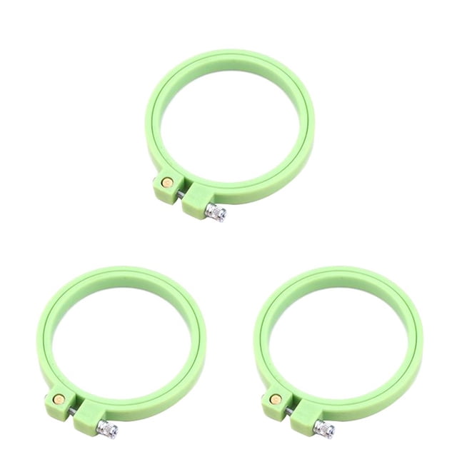 jesticaly 1 pcs Embroidery Cross-Stitch Wooden Frame Hoop Circle Embroidery Shed DIY hand Craft Sewing Needwork Tool Color Random Random 7cm 3Set