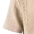 thumbnail image 6 of Men's Vintage Jacquard Knit Shirts Casual Short Sleeve Quarter Zip Collared Golf T-Shirts Summer Modern Fit Old Money Style Lightweight Breathable Beach Vacation Tops, 6 of 7