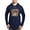 Navy, variant on - Boo Haw: Spooky Meets Country Vibes - Mens Hooded Shirt