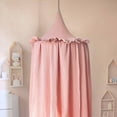 thumbnail image 1 of Toldo colgante de muselina de algodón con volantes para habitación de niños, baldachina de cama Premium, 100%, 1 of 4
