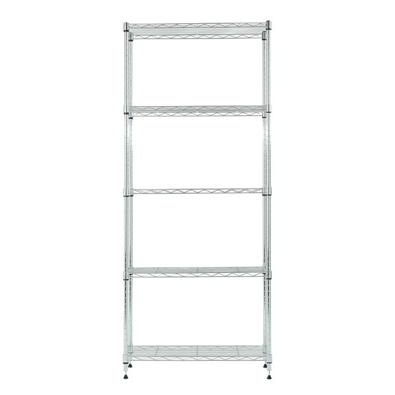 5 tier chrome shelving 11.8x25.6x59in