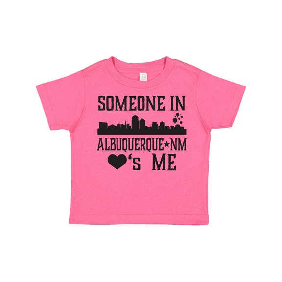 Inktastic Albuquerque New Mexico Someone Loves Me Skyline Boys or Girls Toddler T-Shirt
