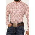 thumbnail image 3 of Cody James Men's Lucky One Medallion Print Long Sleeve Button-Down Stretch - CJSU24W25-BURG, 3 of 4