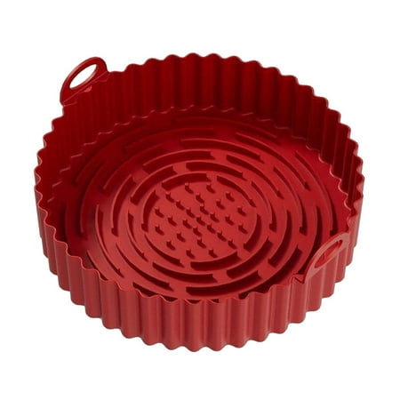 

Air Fryer Silicone Pot Round Liners Reusable Air Fryer Basket Liners Accessories [7.9inch]