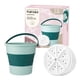 thumbnail image 1 of Fiudx Ofertas relámpago del día, solo en línea Mini lavadora, tina de lavandería plegable, lavadora de turbina portátil alimentada por USB para calcetines y ropa interior, tina de lavadora de ropa pl, 1 of 7