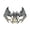 A003- Gold, variant on Black Masquerade Mask for Women, 7 Inch Scary Halloween Bat Mask, Rhinestone Inlaid Filigree Metal Half Face Mask Accessory for Spooky Masquerade Party Gothic Events, 1 Pack