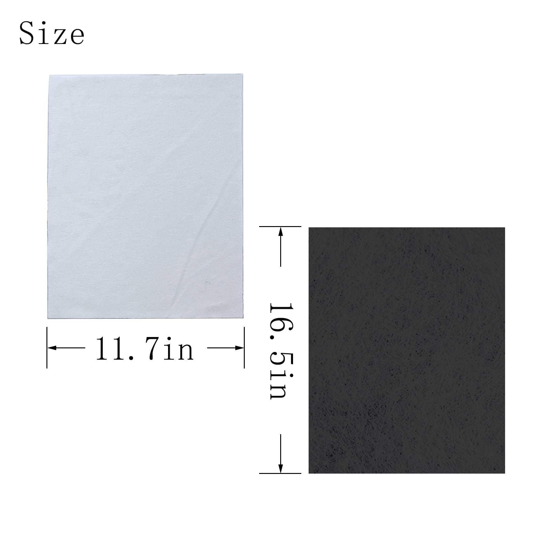 Screen Simulator Patch Kit for Golf Impact Screen Enclosure Replacement, 16.5 x 11.7in, Black & White, 2 Pack