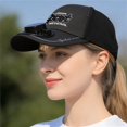 thumbnail image 4 of AJGRHE Solar Powered Fan Hat For Sun And Breathable Sun Hat With USB Chargeable Fan For Outdoor Activities And Beach Days Black One Size, 4 of 5