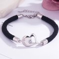thumbnail image 3 of 2PCS Couple Bracelet Heart Decor Matching Bracelets Rope Bracelet for Valentine, 3 of 10