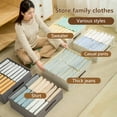thumbnail image 3 of Large Capacity Storage Box - Partition Design, Dustproof, Keep Tidy - 14 Grids, Extra Large, Double Row - Clothes Pants Organizer - Bedroom Supply, 3 of 8