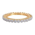 thumbnail image 5 of Ratnavali Jewels CZ Zirconia Gold Designer White Solitaire Bracelet Bollywood Wedding Bangle Jewelry Women, 5 of 6